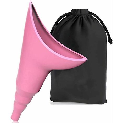 (rosa) Damenurinal, Tragbares Damenurinal, Freistehendes Damenurinal, Diskretes Und Wiederverwendbares Trichterurinal Zur Urinabsaugung