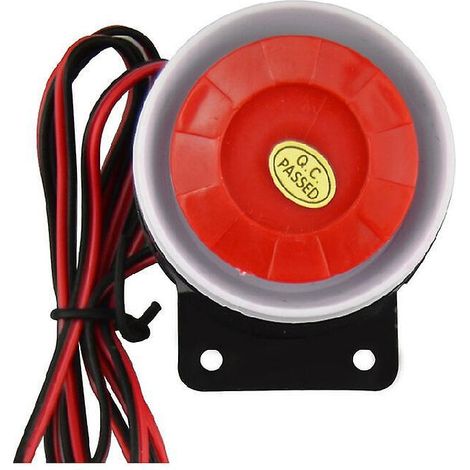 12v 120db Mini-sirene Mit Kabelanschluss Für Alarmanlagen, Sicherheitssysteme, Alarmzubehör, Sirene Für Heimalarmanlagen, Diebstahlsicherung, Summer, Hoch