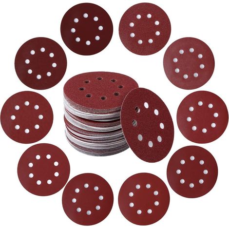 Packung Mit 10 Runden 125-mm-schleifscheiben, 600er-körnung Schleifpapier Für Schleifmaschinen