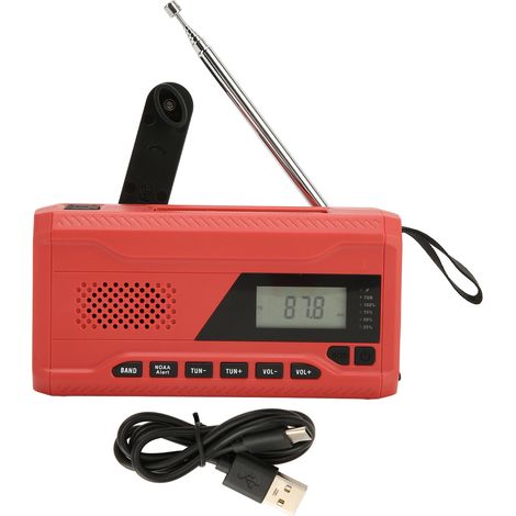 Fm Am Wb Handkurbel-notfallradio, Multifunktionales Tragbares Solarradio Für Notfälle Im Freien Und Zu Hause.