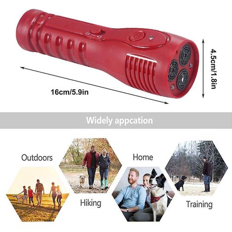(rot) Ultraschall-led-hundeabwehrstecker Gegen Bellen