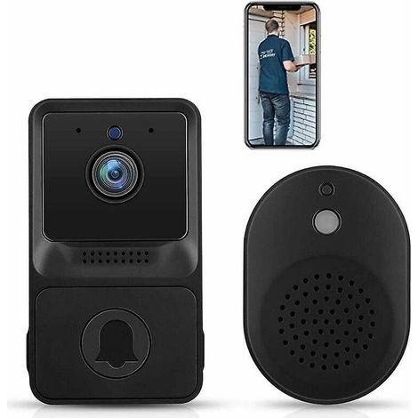 Mini-video-türklingel Mit Wlan, Kabelloser Fernbedienung, Smart-home-gegensprechanlage, Hd-nachtsicht, Wlan-ladefunktion