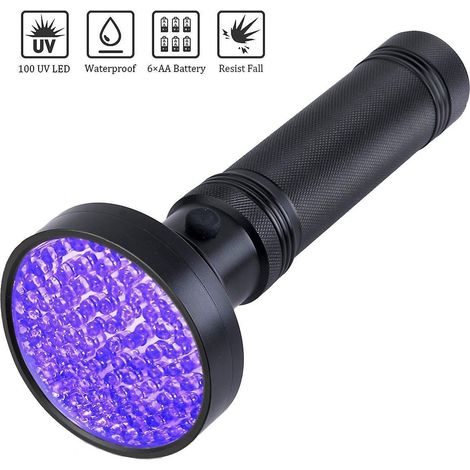 Violette Uv-lampe, 100 Lampen, Fluoreszierende Agenten-detektionslampe, Uv-lampe