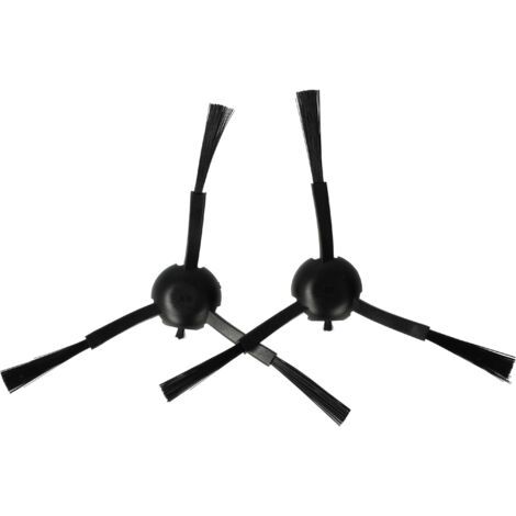 Vhbw 2x Seitenbürsten Kompatibel Mit Dreame L10s Pro Ultra, L20 Ultra, S10, S10 Plus Saugrobotern – Bürstenset, Schwarz