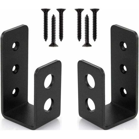Universell Einsetzbar – 2er-pack Robuste Stahl-türhalterungen Für 2 X 4 Türen – U-förmige Sicherheitsstange, Garagentorzubehör (zubehör, Stahl)