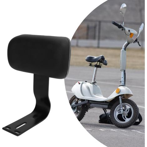 Rücksitz Für E-bike Mit Rückenlehne Und U-förmiger Metallstrebe, Komfortabel Und Schwarz