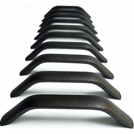 10 Stück Schwarze Türgriffe, 128 Mm, Moderne Schubladengriffe Für Möbel Und Schränke