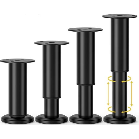 Verstellbare Metallmöbelfüße (18–30 Cm), Verstellbare Stützen Für Sofa, Bett, Stuhl, Schminktisch, Schreibtisch