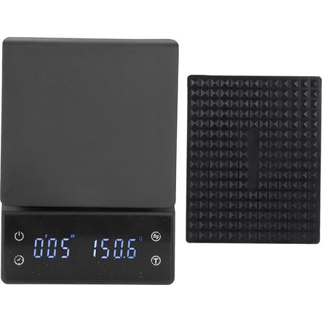 Digitale Küchenwaage (3 Kg) Mit Timer, Anzeige In Gramm, Unzen Und Millilitern, Led-touchscreen