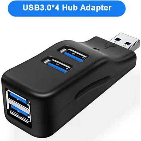 Usb-hub 3.0, 4-port-usb-adapter, Mini-usb-a-hub, Usb-3.0-port-erweiterung