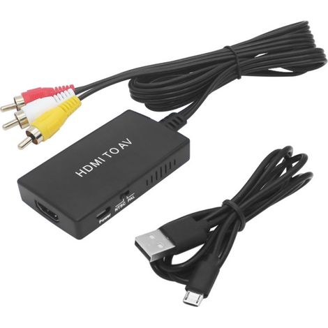 Hdmi-zu-av-3-rca-cvbs-composite-video-adapter, Hdmi-zu-rca-konverter Für Fernseher