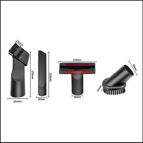 [universeller Innendurchmesser 35 Mm] Zubehör Für Haushaltsstaubsauger: 2-in-1-saugkopf, Set Aus Flacher Und Runder Saugbürste