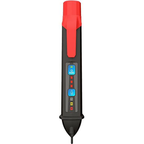 Berührungsloser Spannungsprüfer, Stromprüferstift Mit Einstellbarer Empfindlichkeit, Lcd- Und Led-anzeige, Taschenlampe, Alarmton, Zwei Messbereiche: 12 V–1000 V/48 V–1000 V