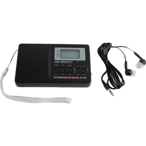 Tragbares Digitales Am/fm-radio Mit Speicherfunktion, Hintergrundbeleuchtung Und Wecker, Hifi-empfang