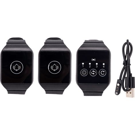 Ipx7 Wasserdichter, Kabelloser Handgelenk-pager (433,92 Mhz) Für Restaurant-rufsysteme – 2 Für 1 Angebot