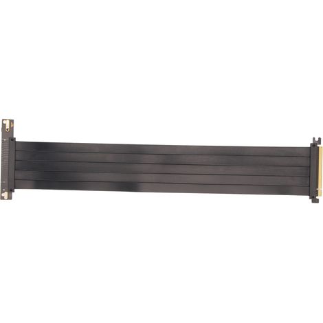 Flexibles Pcie 4.0 X16-verlängerungskabel (180°) Für Grafikkarten Rx6900xt, Rx6800xt Und Rtx3090ti – 15 Cm, Schwarz