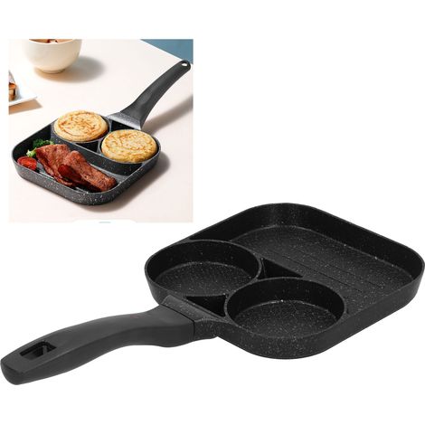 3-in-1 Antihaft-eierpfanne, Perfekt Zum Braten Von Steaks Und Würstchen – Ideal Für Die Küche