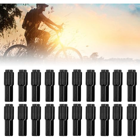 20 Schwarze Fahrradkabelschrauben Aus Aluminiumlegierung Für Präzise Und Stabile Geschwindigkeitseinstellung – Fahrradzubehör