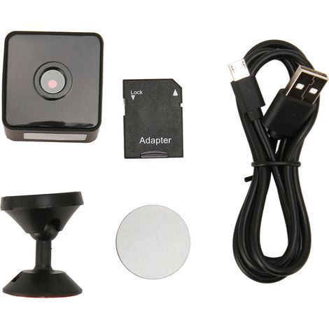 Hd 1080p Wlan-überwachungskamera Für Den Innenbereich Mit Bewegungserkennung, Infrarot-nachtsicht Und 64-gb-speicherkarte