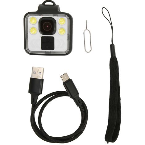 Mini-außenkamera In Hd-qualität (1080p) Mit Nachtsicht, 4 Leistungsstarken Leds Und Ip65-wasserschutz – Schwarz