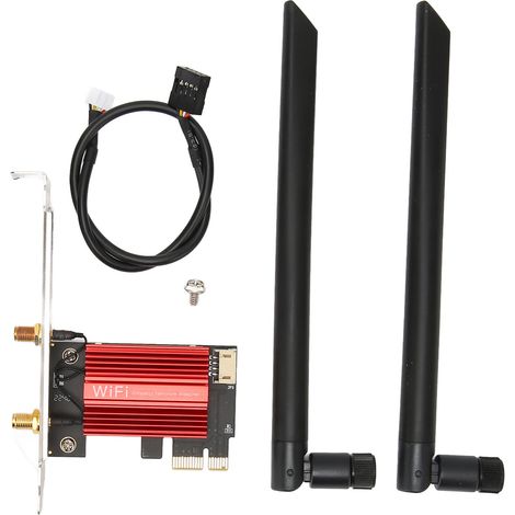 Ax210 Pro Wifi 6e Pcie-karte, 5374 Mbit/s, Triple-band 2,4/5/6 Ghz, Mu-mimo, Plug & Play, Kompatibel Mit Windows 10/11 Und Linux
