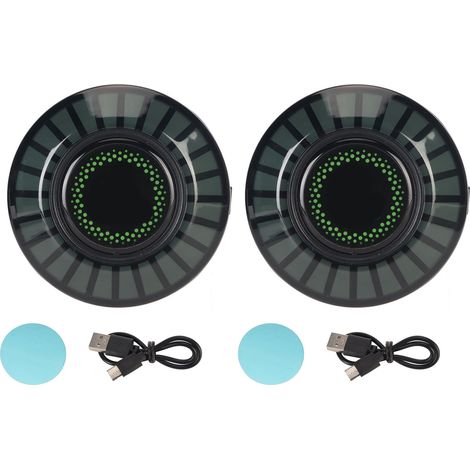 Stück 32-bit Magnetische Rgb-stimmungsleuchten, App-gesteuerte Farbänderung, Musiksynchronisation, Led-beleuchtung Für Auto Und Zuhause