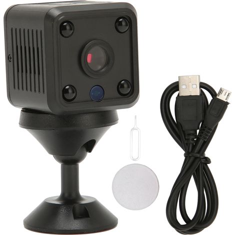 Mini-1080p-hd-wlan-kamera Mit Bewegungserkennung Und Nachtsicht, Drehbarem Magnetfuß Für Die Heimüberwachung