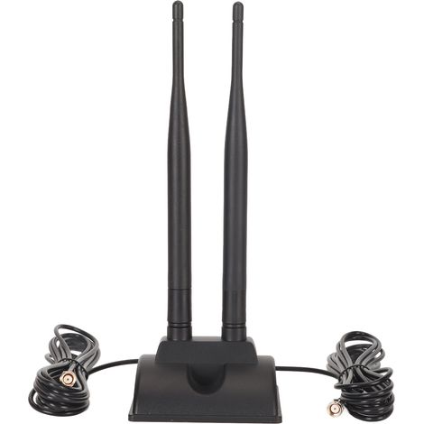 Dualband-wlan-antenne 2,4 Ghz/5 Ghz, 6 Dbi, Hohe Verstärkung, Verstellbarer Magnetfuß Für Router