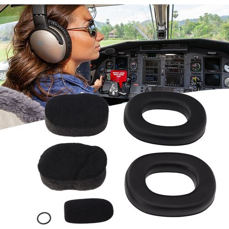 Geräuschdämpfende Silikon-ohrpolster Für Headsets In Der Luftfahrt, Zubehör Für Pilotenkopfhörer