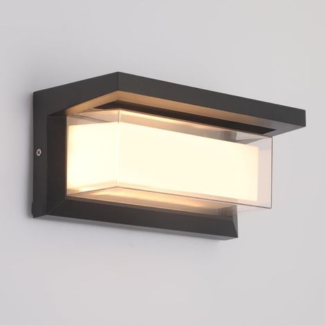 24-w-led-außenwandleuchte, Ip65 Wasserdicht, Modernes Aluminiumdesign Für Fassaden Und Gärten