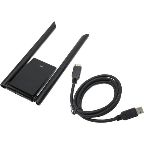 Usb-wlan-6-ax1800-dualband-adapter (2,4 Ghz/5 Ghz, 1800 Mbit/s) Mit 2 X 5-dbi-antennen Für Windows 11/10, Wpa3
