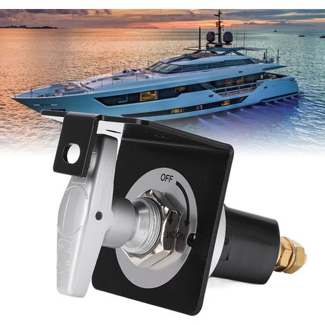 Batterieschalter Mit Verriegelungsplatte - Isolierender Schutzschalter Für Wohnmobile, Boote, Lkws Und Nutzfahrzeuge.