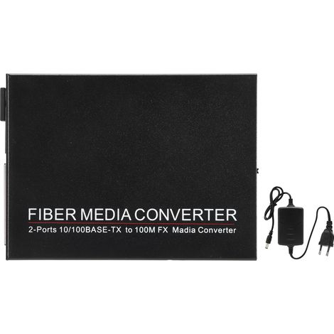 Tbcmc3412es20a 2-port Fibre Ethernet Switch, Plug & Play, Stabil Und Robust Für Computernetzwerke, 100-240v (eu-stecker)