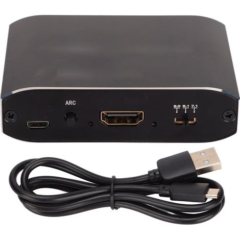 4k 60hz Plug & Play Glasfaser-hdmi-splitter Mit Arc 7.1 Und Audioextraktion