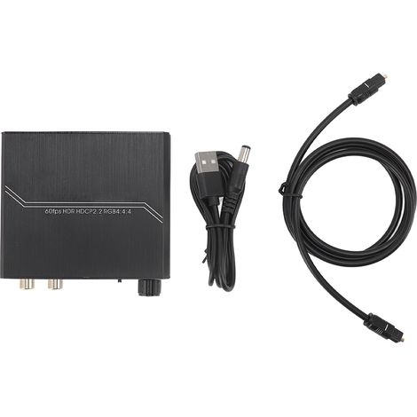 4k 60hz Hdmi-extraktor Mit Lautstärkeregelung Für Ps5, Dvd-player Und Spielekonsolen