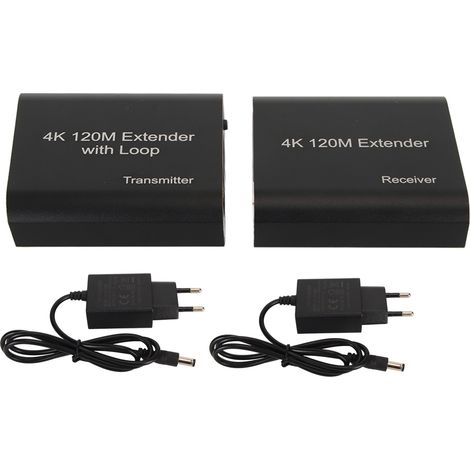 4k 30hz Hdmi-kvm-extender (einzelkanal), 120 M Reichweite, 100–240 V Netzteil Mit Eu-stecker