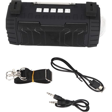 Ak-335 Bluetooth-lautsprecher Mit Farbiger Led, Tragbarem Und Kabellosem Fm-radio