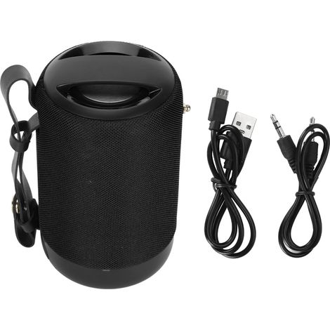 Tragbarer Bluetooth-lautsprecher, Wasserdicht (ipx5), Kraftvoller Stereoklang Mit Tiefen Bässen, Freisprechfunktion, Ideal Für Zuhause, Reisen Und Partys, Schwarz
