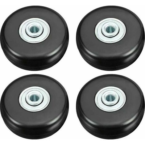 Stück Kofferrollen, Robuste 50-mm-gummirollen Zur Gepäckreparatur, Geräuschlose Universelle Ersatz-lenkrollen