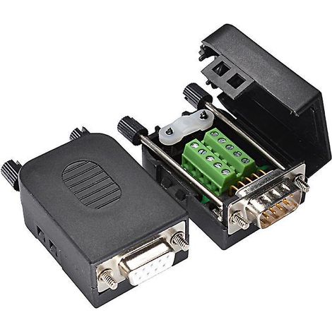Lötloser Serieller Portadapter Db9, Klemmenblock, 9-poliger Rs232-anschluss, Gehäuse 422, Stecker, Neue Pins Mit Schrauben