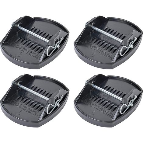 Set Mit 4 Abnehmbaren Ultraschall-autoalarmen, Hirsch- Und Schlangenalarm, Sirenenton, Windbetriebener Tierabwehrmechanismus, Schwarz