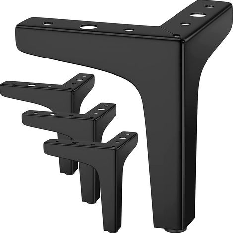 4er-set Möbelfüße, Tragkraft Bis Zu 800 Kg, 10 Cm Moderne Metall-tischbeine In Dreiecksform, Pingle-möbelfüße Für Schränke Und Sofas