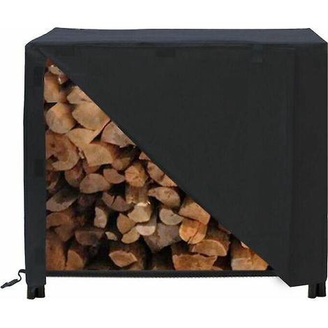 48 X 24 X 42 Zoll Großes Brennholzregal Mit Deckel, Großer Kaminholzhalter Für Den Außenbereich Mit Wasserdichter Dichtung 210d