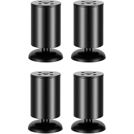 4 Stück, Schwarz, 80 Mm Edelstahl-möbelbeine, Büro-sofa-tischbeine