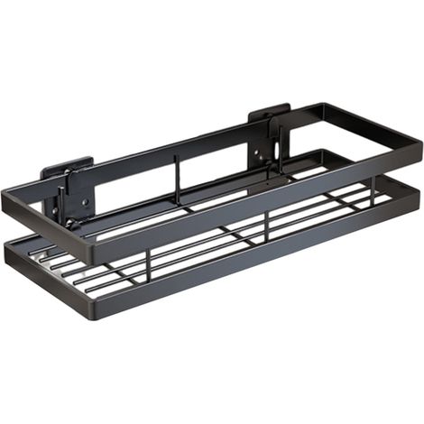 Shower Caddy - Stainless Steel Bathroom Shelf - Nail-free Wall-mounted Corner Storage Rack - For Shower Room Kitchen Laundry - 20x12x5.5 Cm - 1 Piece