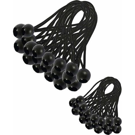 30 Stück Elastisches Bungee-seil, Planen-bungee-seil, Bungee-seil Für Pavillons, Planen, Camping, Zelte, Vorhänge, Verlängerungsgurt (150 M)