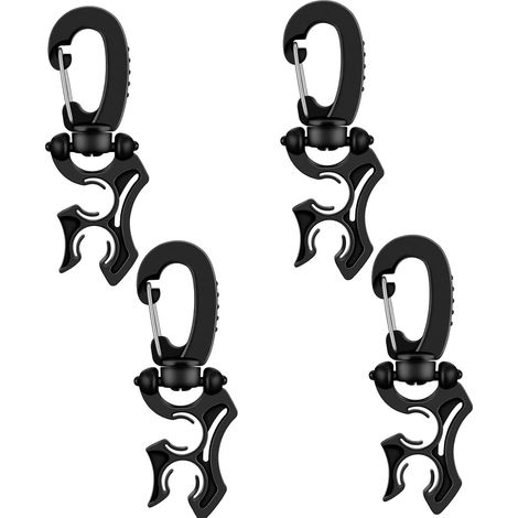4-teiliges Tauchset Mit Doppelschlauchhalterung Und -klemme, Tauch- Und Schnorchelzubehör