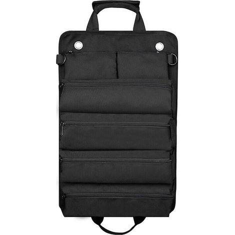 Elektriker-set, Rollentasche, Aufbewahrungstasche, Hängetasche, Kfz-montageset – Schwarz