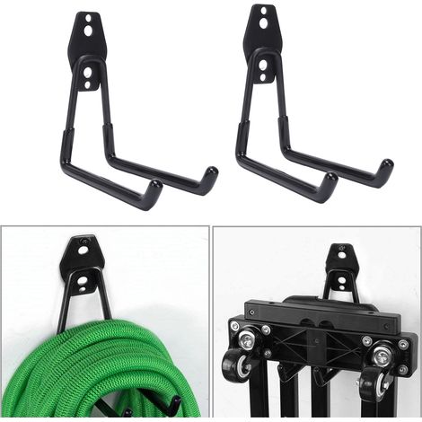 Mehrzweck-wandhaken Für Die Garage, 2-haken-a-förmiges 16,5-cm-aufbewahrungsregal Zur Garagenorganisation
