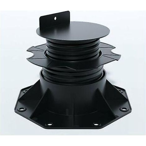 Verstellbare Unterkonstruktion (60-140 Mm) Für Holz- Und Verbunddielen - Farbe - Schwarz, Abdeckungsbereich (m²)